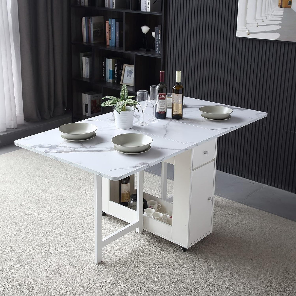 Scandinavian Drop-Leaf Breakfast Tables