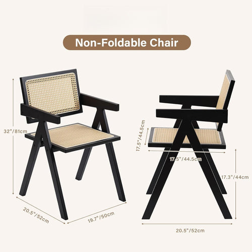 Bamboo Rattan Mid-Century Armchairs