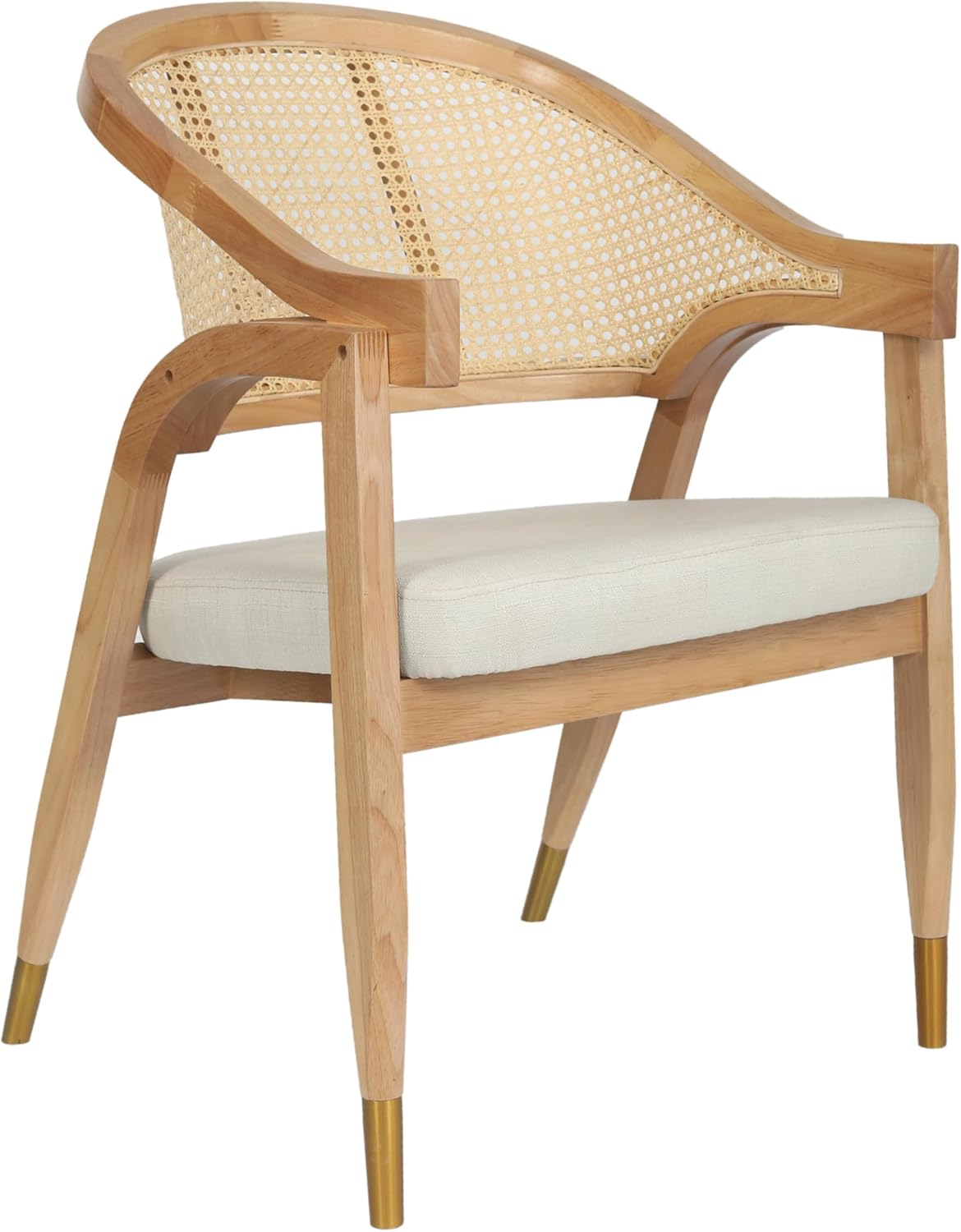 Cane Rattan Cushioned Dining Chair