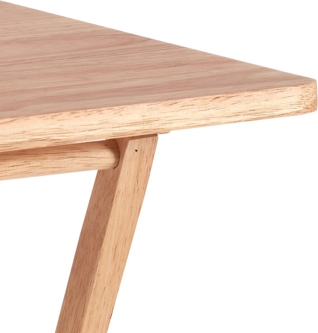 Natural Foldable TV Tray Tables 4-Pack