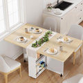 Wheeled Storage Foldable Dining Table
